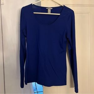 Blue Basic Long Sleeve Tee - H&M